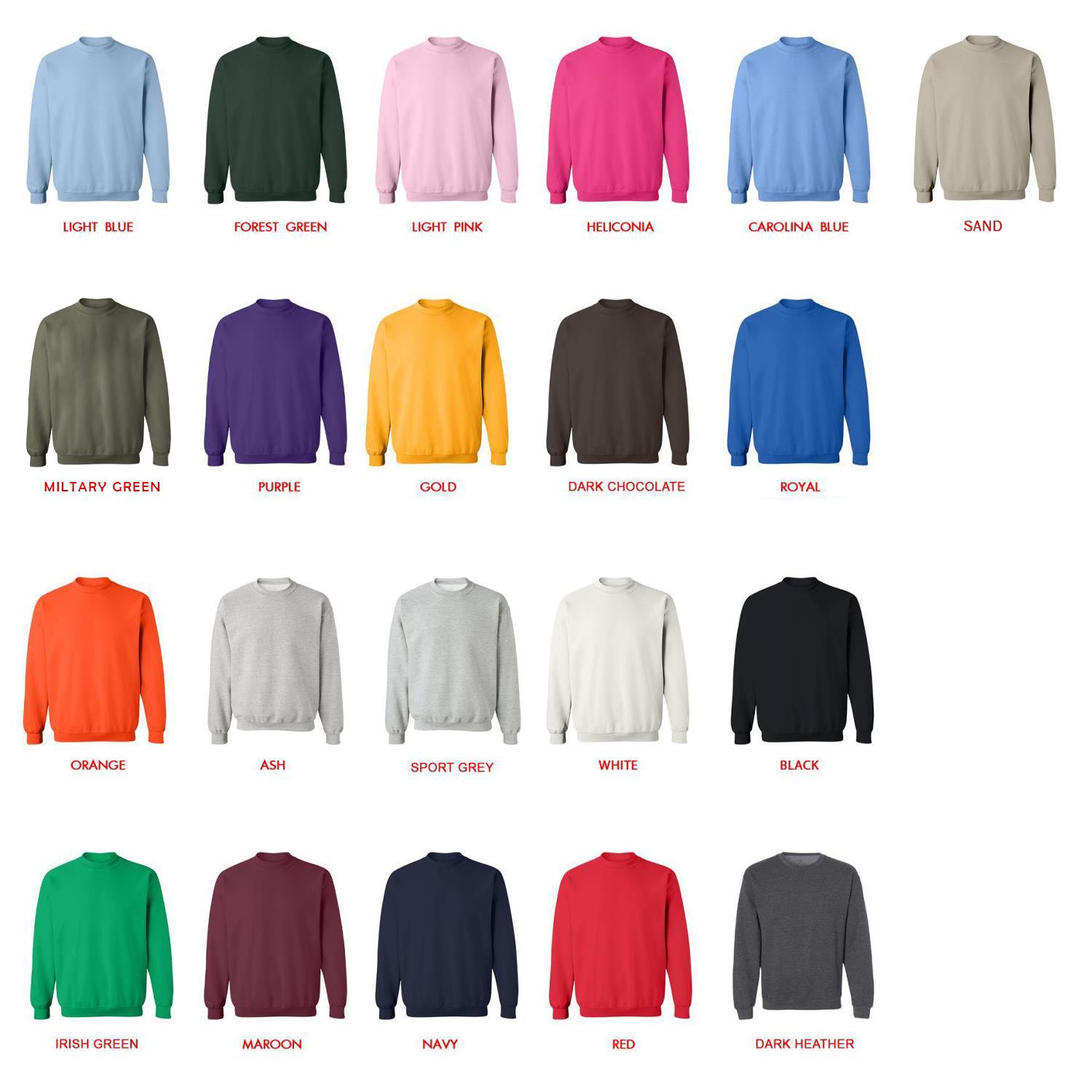 sweatshirt color chart - My Dress-Up Darling Shop