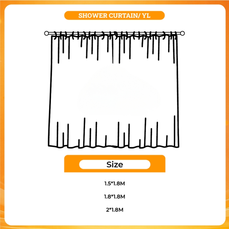 3D shower curtain - My Dress-Up Darling Shop