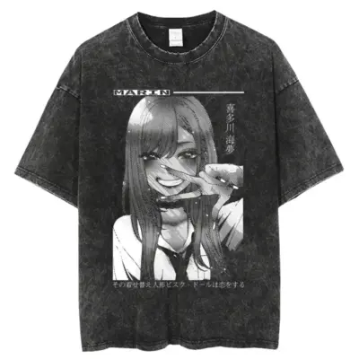 My Dress Up Darling Kitagawa Marin Retro Washed T-shirts
