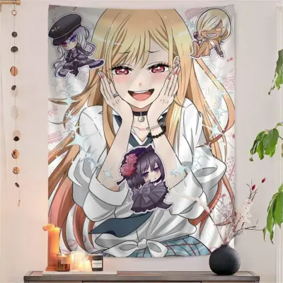Anime My Dress-Up Darling Kitagawa Marin Kawaii Tapestry