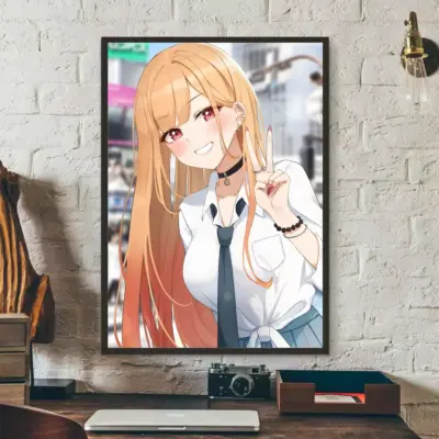 Anime My Dress-Up Darling Kitagawa Marin Smile Wall Art