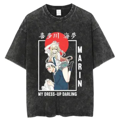 Hot Design My Dress Up Darling Gojo And Marin Washed T-shirts