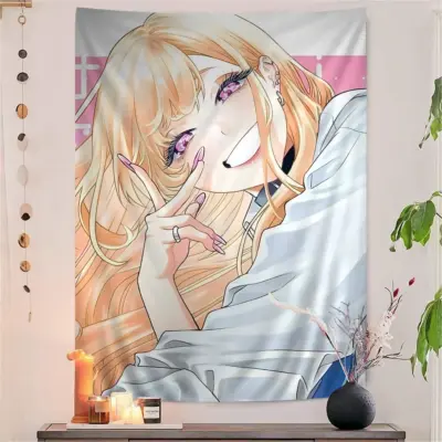 Anime My Dress-Up Darling Kitagawa Marin Smile Tapestry