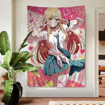Hot Anime My Dress Up Darling Kitagawa Marin Tapestry
