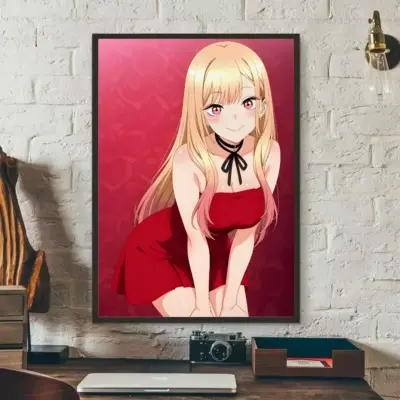 My Dress-Up Darling Kitagawa Marin Colorfull Wall Art