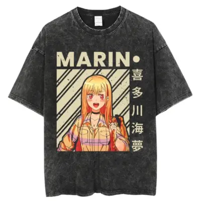 New Design My Dress Up Darling Kitagawa Marin Washed T-shirts