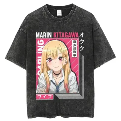 Hot Collection My Dress Up Darling Kitagawa Marin Washed T-shirts