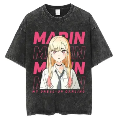 My Dress Up Darling Kitagawa Marin Wonderfull Washed T-shirts