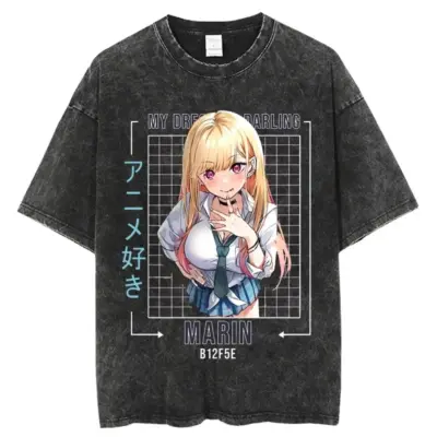 Anime My Dress Up Darling Kitagawa Marin So Sexy  Washed T-shirts