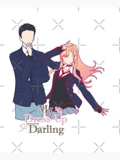 Alternative view of Anime My Dress Up Darling Silhouette Design Throw Pillow