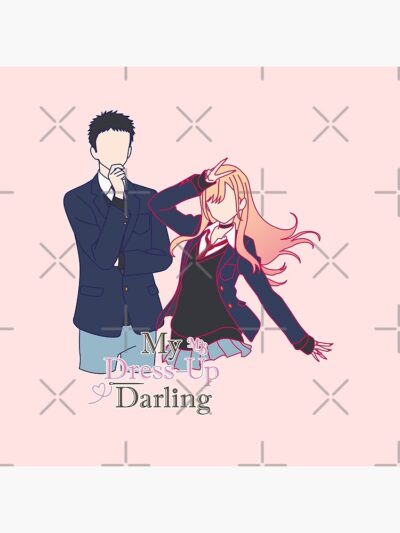 Alternative view of New Design My Dress Up Darling Silhouette Design Tapestry