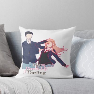 Anime My Dress Up Darling Silhouette Design Throw Pillow