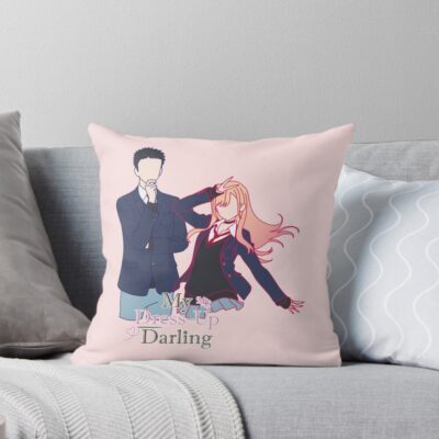 New Design My Dress Up Darling Silhouette Design Throw Pillow